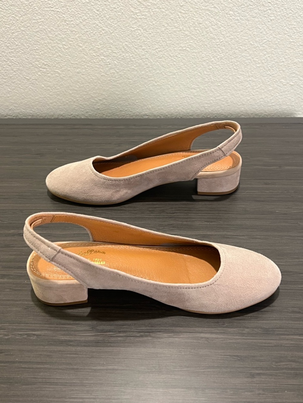 Seychelles Electric Dress Pump Nude Suede Slingback Heels Size 7 Neutral Classic - Picture 5 of 9